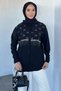 Front Stone Embellished Hijab Shirt