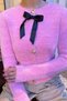Front Bowknot Bearded Knitwear Jacket (Available in S, M, L) - 5