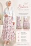 Patterned Chiffon Hijab Skirt with Elastic Waist