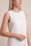 Sleeveless Round-Neck Undershirt - White