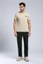Rinaldo Men's 100% Cotton Crew-Neck T-Shirt Beige - 2