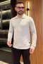 Men's Polo-Neck Sweatshirt