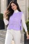 Gülseli Women's Knit Sweater with Side Ties - 4