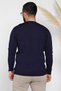 Men's Crew Neck Patterned Knitwear Sweater - 3
