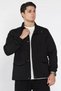 Lined Men's Seasonal Coat with Front Snap Fasteners - 2