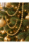 New Year's Decoration Beaded Chain, 5 Meters, Gold New Year's Tree Decoration Beaded Chain - 3