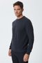 Newdwade men's crew neck sweatshirt anthracite melange - 3