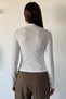 Women's Front Window Detailed Self-Patterned Blouse - 4