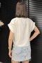 Women's Front Tie Double Sleeve Linen Shirt - 4
