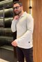 Men's Polo-Neck Sweatshirt - 2