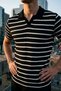 Men's Polo Collar Patterned T-Shirt