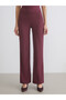 Trendy Picks from Kübra Butik: Textured Women's Wide-Leg Pants with a Drawstring Waist - 3