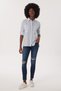 Mindy Women's 100% Cotton Woven Shirt Blue