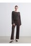 LCW EVERYDAY Brown Raschel Solid Loose & Oversized Wide-Leg Women's Pants—The ALITA CITY Difference