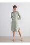 Trendy Picks from Kübra Butik: Textured Muslin Shirt Dress