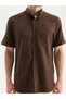 Standard Fit Short Sleeve Linen-Look Men's Shirt from Uzg Store for Style Enthusiasts - 4