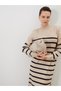 I Dik Roba Collar Striped Knitwear Dress from Freezen Store - 4