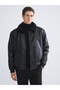 Men’s Leather-Look Jacket with a Round Collar and Plush Lining from Freezen Store - 2