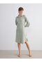 Trendy Picks from Kübra Butik: Textured Muslin Shirt Dress - 2