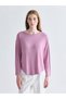 LCW Grace Pink Solid Standard & Regular Long-Sleeve Women's T-Shirt, with the ALITA CITY Touch