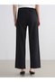 LCW EVERYDAY Black Raschel Solid Loose & Oversized Wide-Leg Women's Pants—The ALITA CITY Difference - 5