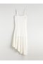 Trendy Picks from Kübra Butik: U-Neck, Spaghetti-Strap Lace Dress with Yoke Detail and Tulle Trim - 7