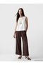 Women's Textured Muslin Pants with a Waist Cord - 3