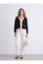 High-Quality Pieces from Çelebi Store: Women's Knitted Cardigan with V-Stitch and Tie-Detail - 3