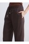 Women's Textured Muslin Pants with a Waist Cord - 7