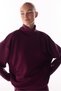 Burgundy Silky Touch Comfortable Collared Sweatshirt - 6