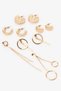 Gold Color Leila 5-Piece Earring Set - 3
