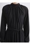 Peak New Season Stand Collar Textured Dress - 3