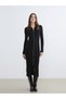 Trendy Picks from Kübra Butik: Off-the-Shoulder Corded Fabric Knit Dress - 2