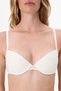 Ecru Pleasure Lace Flower-Printed Padded Push-Up Bra - 4