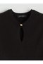 Trendy Picks from Kübra Butik: Crew-Neck Knit Dress with Yoke Detail - 7