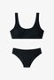 Girls' Black Halter Neck Bikini Set