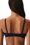 Navy Blue Daphne Push-Up Floral Bra - 4