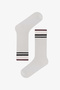 3 Pairs of Cotton Rib Detailed Striped Patterned Socks - 2