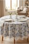 Round Tablecloth with Daisy Pattern, Stain Resistant, Wipeable, Lace-Edged Decorative Tablecloth, Waterproof—For Kitchen, Living Room, Balcony, and Garden - 6