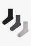3 Pairs of Cotton Self-Patterned Socks