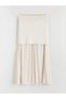 TWO MT SHOP QUALITY LCW Vision Ecru Knit Skirt Straight Midi Skirt for Women - 5