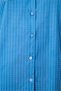 Blue Skyline Satin Short Sleeve Button down Shirt Shorts Pajama Set - 3