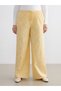 Trendy Picks from Kübra Butik: Embroidered Women's Wide-Leg Pants with a Waist Cord - 7