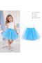 Deluxe Series Blue Children's Tutu Skirt – Lined Princess Skirt, Ages 3–10 - 2