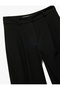 Viscose Blend Straight-Leg Trousers with Pockets - 6