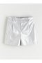 Quality Pieces from Çelebi Store Metallic Leather Look Girls' Shorts - 2
