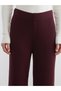 LCW Modest Burgundy Knit Straight-Leg Standard & Regular Wide-Leg Women's Pants, Featuring the ALITA CITY Touch - 3
