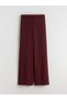 LCW Modest Purple Solid Standard & Regular Wide-Leg Women's Pants, Featuring the ALITA CITY Touch - 5