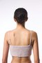 Stone Color Kio Muslin Muslin V-Neck Crop Top Top - 2