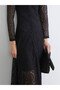 Trendy Picks from Kübra Butik: Long Lace Dress with Tulle - 4